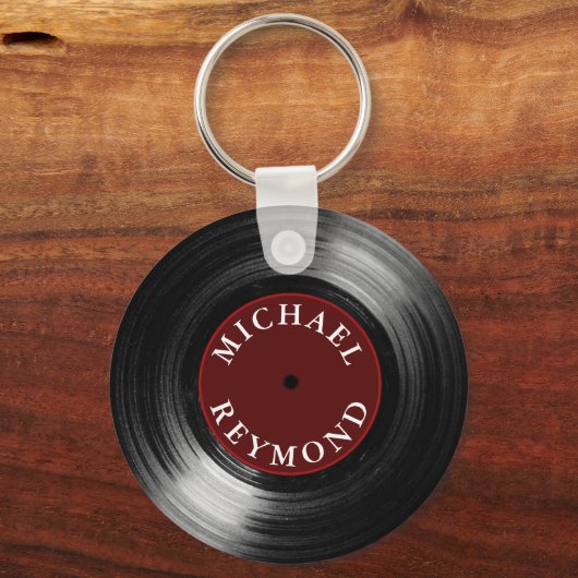 Porte-clés vinyle avec mon nom (Recto)