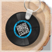 Porte-clés Vinyle | DJ musicien | Code QR