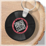 Porte-clés Vinyle | DJ musicien | Code QR<br><div class="desc">Voici notre porte - clé de style vinyle personnalisable QR Code - l'accessoire parfait pour le professionnel de la musique! Ce porte - clé présente un disque vinyle élégant en noir et rouge, ainsi qu'un code QR qui peut être lié à votre propre musique. Avec notre fonction "personnalisez", vous pouvez...</div>