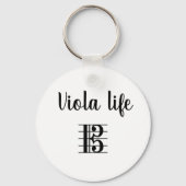 Porte-clés Viola Life Alto Clef Music (Recto)