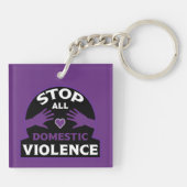 Porte-clés Violence domestique (Dos)