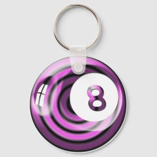 Porte-clés Violet 8 billes (Recto)