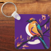 Porte-clés Violet Birdie Pendentif (Recto)