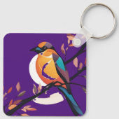 Porte-clés Violet Birdie Pendentif (Dos)