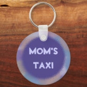 Porte-clés Violet Dots with Personalized Nameplate (Recto)