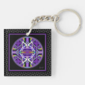 Porte-clés Violet W3 (Dos)