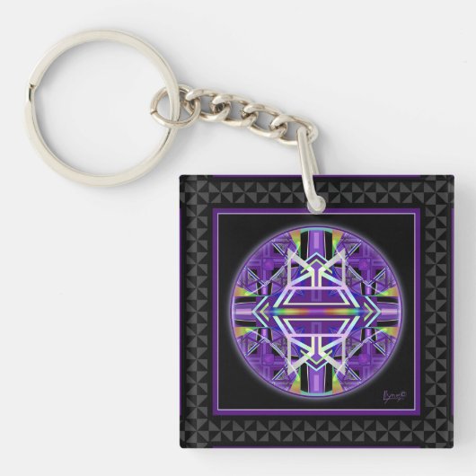 Porte-clés Violet W3 (Devant)