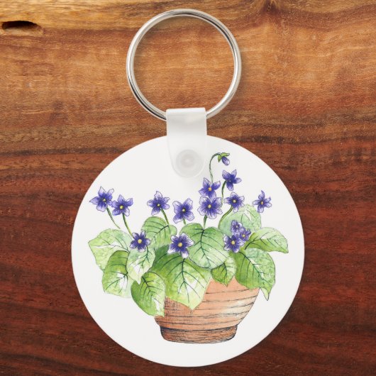 Porte-clés Violets pointillés (Recto)