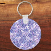 Porte-clés Violette aquarelle fleurs lilas (Recto)