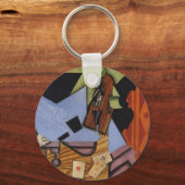 Porte-clés Violin and Playing Cards on a Table (Recto)