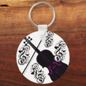 Porte-clés Violon, amour cinglé_ (Recto)