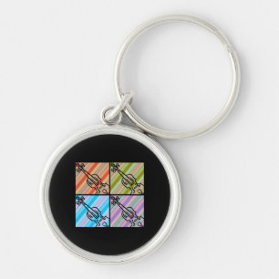 Porte-clés Violon Retro