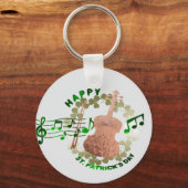 Porte-clés violon St. Patrick's day  (Recto)