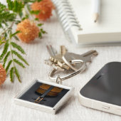 Porte-clés Violoncelle antique (Côté)