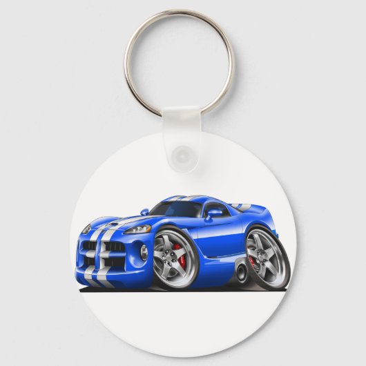 Porte-clés Viper GTS bleu/blanc (Recto)
