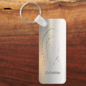 Porte-clés Virgen de Guadalupe Mère Mary Catholique Argent (Recto)