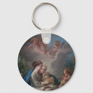 Porte-clés Virgin & Child with the Saint John the Baptist