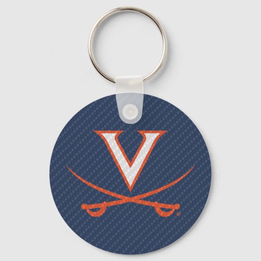 Porte-clés Virginia Cavaliers Fibre de carbone (Recto)