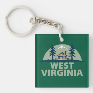 Porte-clés Virginie-Occidentale, États-Unis d'Amérique