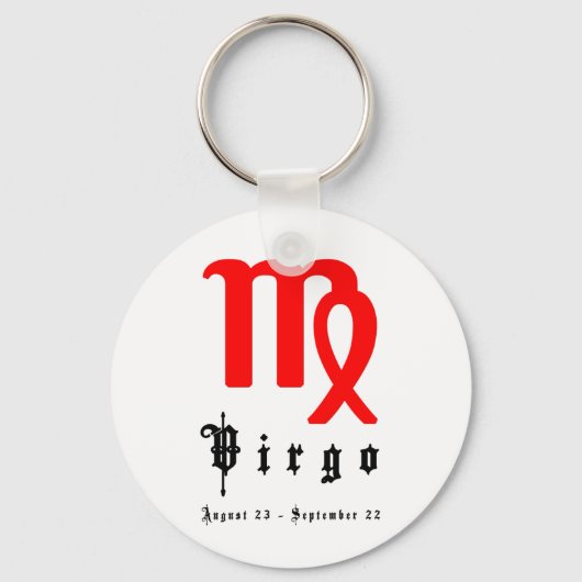 Porte-clés Virgo, 23 août - 22 septembre (Recto)