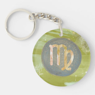 Porte-clés Virgo Astrologie Zodiac Porte - clé -Simplicité sa