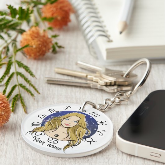 Porte-clés Virgo Capricorn Acrylic Keychain (Devant droit)