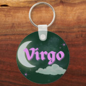 Porte-clés Virgo Celestial esthétique Dreamy Moon Cloud Stars (Verso)