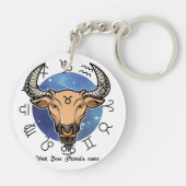 Porte-clés Virgo & Taurus Acrylic Keychain (Dos)