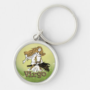 Porte-clés Virgo The Maiden earth sign keychain