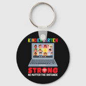 Porte-clés Virtual Kindergarten Fun 100 jours d'enseignement  (Recto)