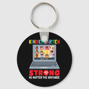 Porte-clés Virtual Kindergarten Fun 100 jours d'enseignement 