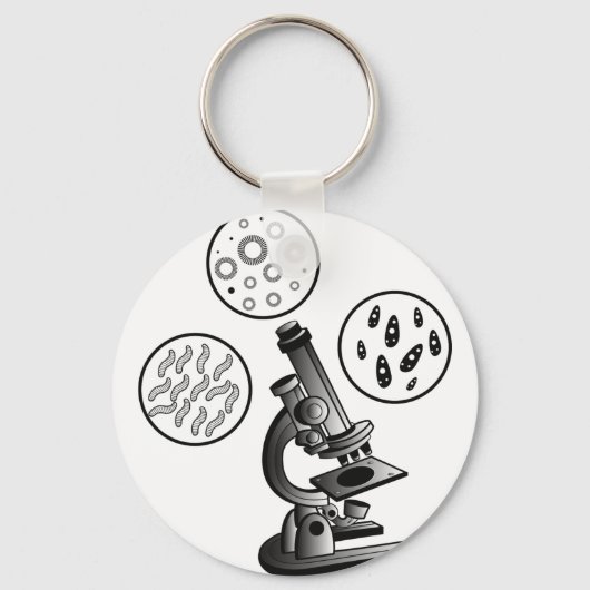 Porte-clés Virus microscope (Recto)