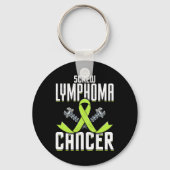 Porte-clés Vis Lymphome Cancer Lime Sensibilisation Ruban Com (Recto)