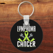 Porte-clés Vis Lymphome Cancer Lime Sensibilisation Ruban Com (Recto)