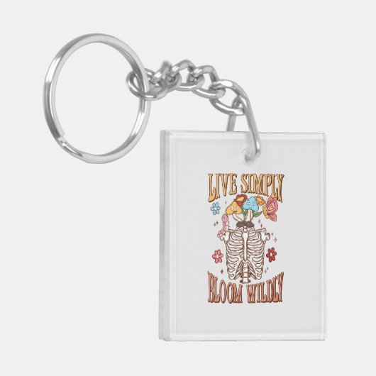 Porte-clés Vis Simplement, Fleur Sauvage (Devant gauche)