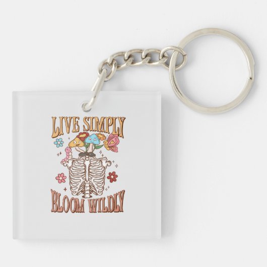 Porte-clés Vis Simplement, Fleur Sauvage (Dos)