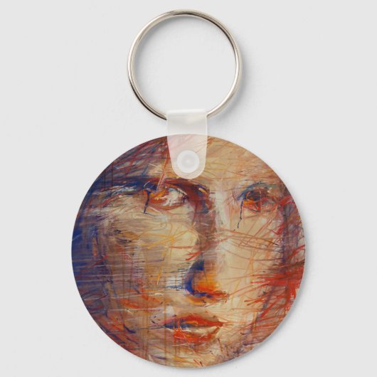 Porte-clés Visage Abstrait (Recto)