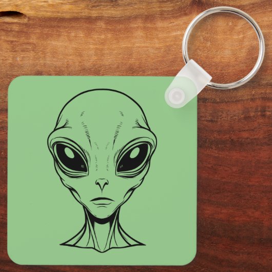 Porte-clés Visage Alien (Verso)