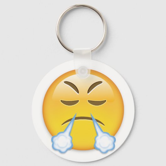 Porte-clés Visage Avec L'Apparence De Triomphe Emoji (Recto)