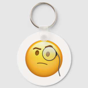 Porte-clés Visage avec Monocle - Emoji