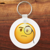 Porte-clés Visage avec Monocle - Emoji (Recto)