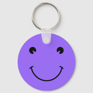 Porte-clés Visage Bleu Violet