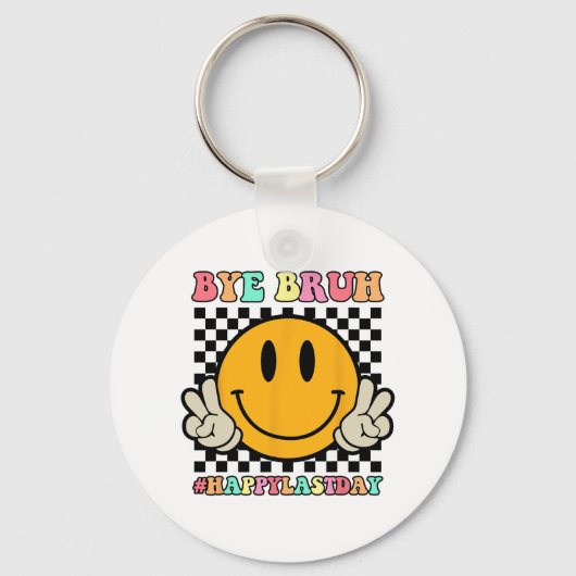 Porte-clés Visage Bye Bruh Professeur Joyeux Jour De Sum De L (Recto)