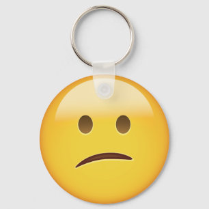 Porte-clés Visage confus Emoji