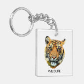 Porte-clés Visage d'animal Tigre sauvage (Devant gauche)