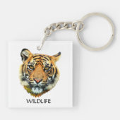 Porte-clés Visage d'animal Tigre sauvage (Dos)