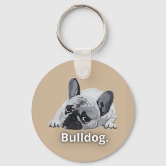 Porte-clés Visage de Bouledogue Fort Design