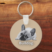 Porte-clés Visage de Bouledogue Fort Design (Recto)