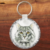 Porte-clés visage de chat (Recto)