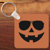 Porte-clés Visage de citrouille d'Halloween (Recto)